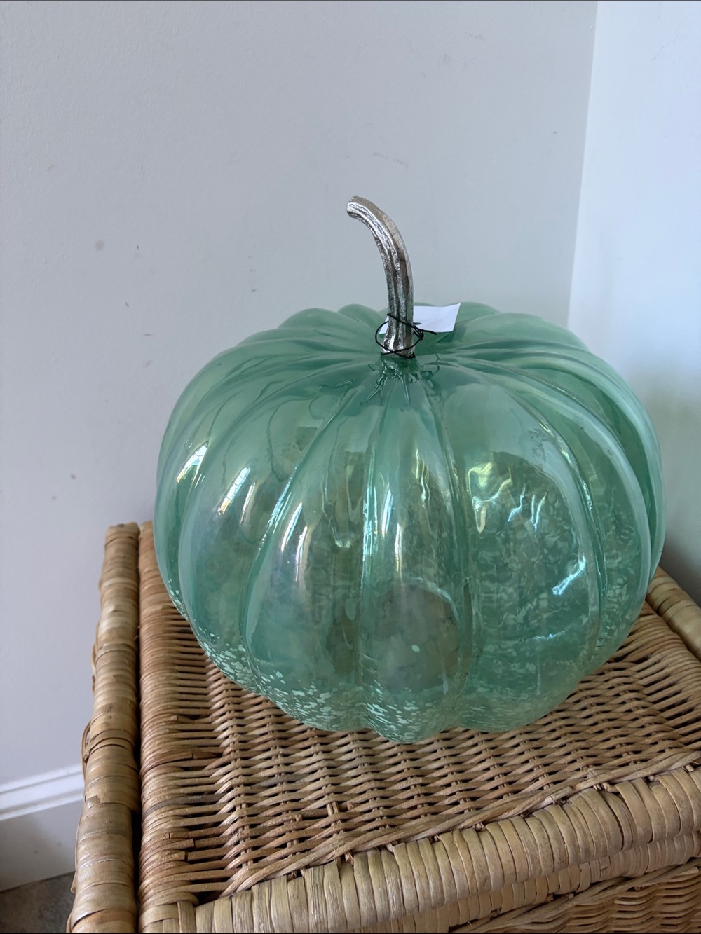 Anthropologie Glass Pumpkin 10” NWT - Picture 8 of 10
